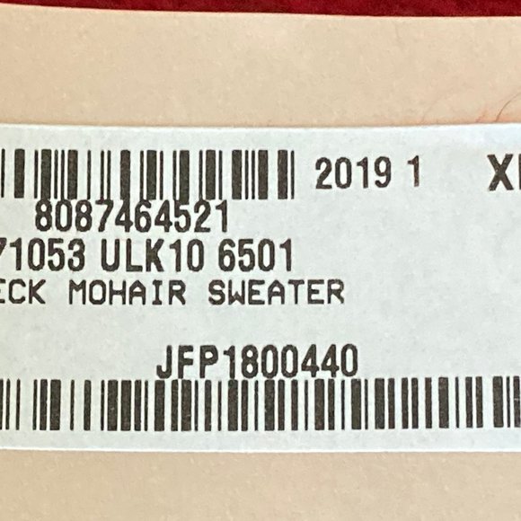 NWT Christopher Kane V Neck Mohair Wool Red Open Back Women's Luxury Sweater XL - Picture 9 of 10